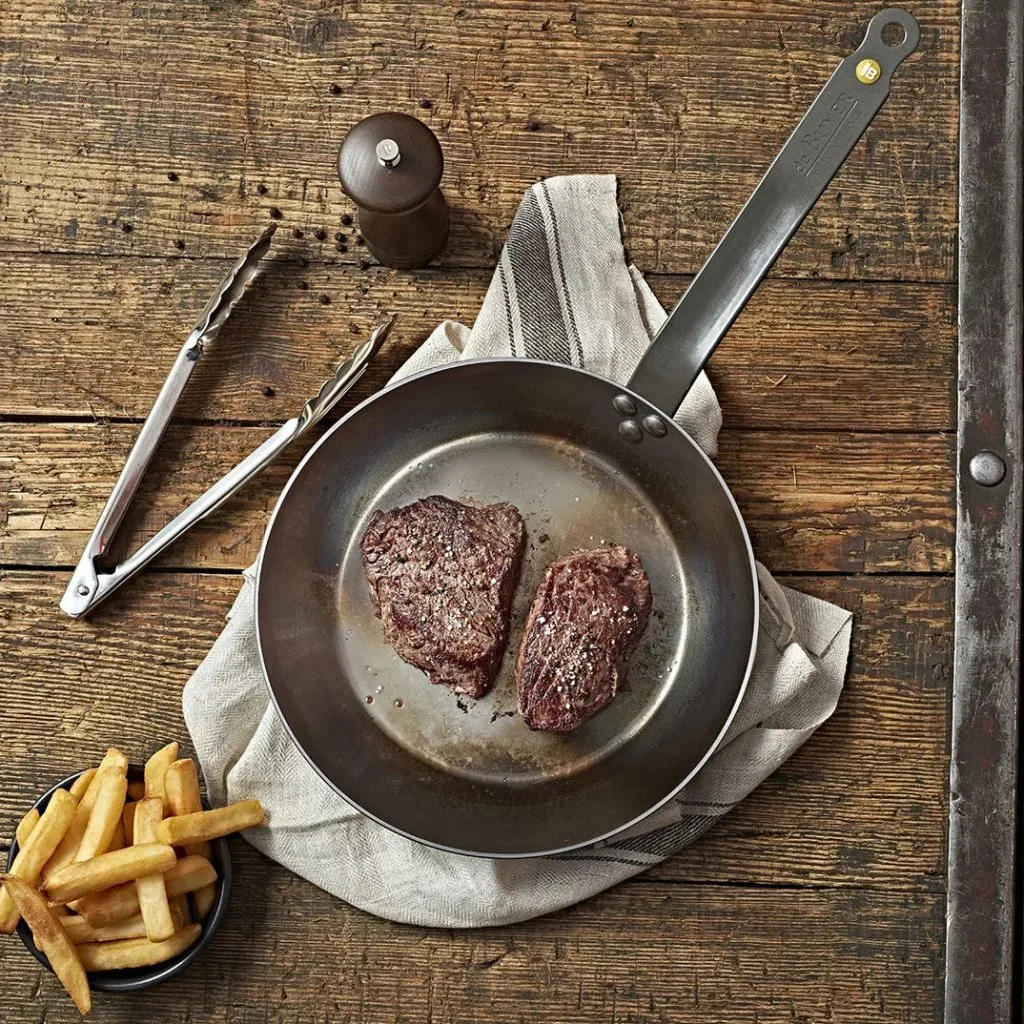 Cuisson steak sur poêle culotée