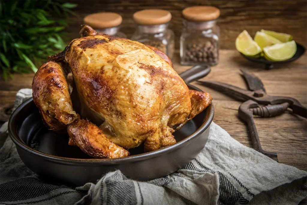 Poulet rôti au four