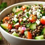 Salade de lentilles feta