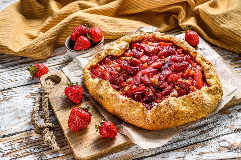 Recette tarte rhubarbe fraise