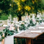 Table de réception d'un baptême