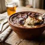 Teurgoule Normande dans un plat en terre cuite