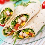 Wrap froid poulet crudité