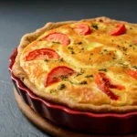 Quiche au thon et tomates